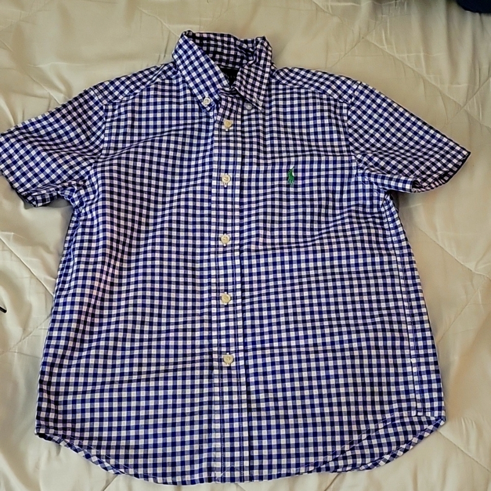 Polo kids button down shirt size 6